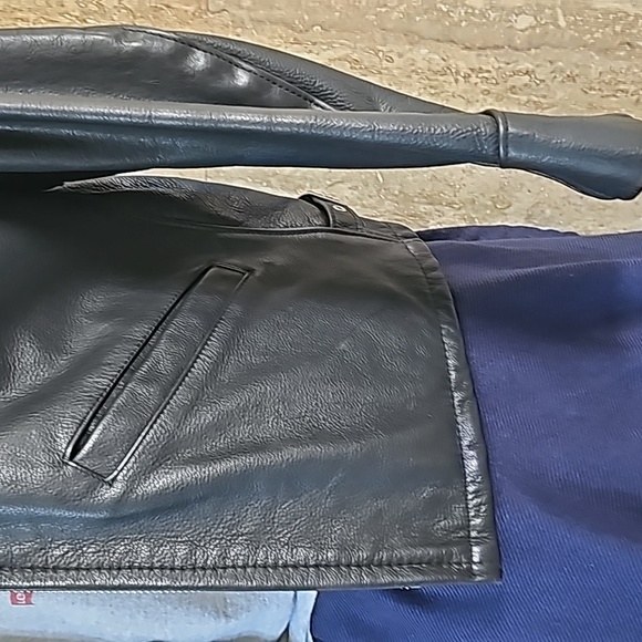 Scott NYC Leather Jacket Mens 40 - Picture 5 of 16